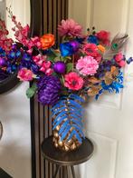 Prachtige Felle Zijden bloemen in vaas Luxe Set Zijde, Ophalen of Verzenden, Nieuw