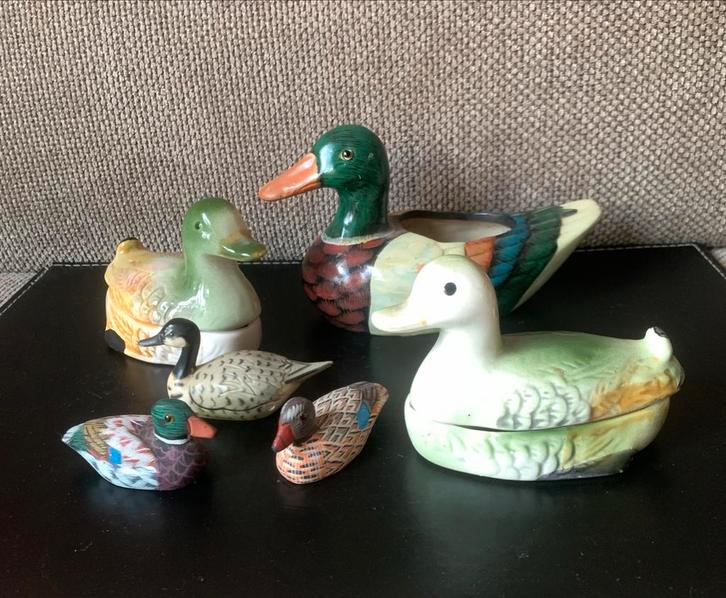 Vintage Eendjes 🦆 beeldjes eenden, Verzamelen, Beelden en Beeldjes, Gebruikt, Dier, Ophalen of Verzenden