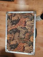 Decoratieve koffer, met afrikaans tafreel