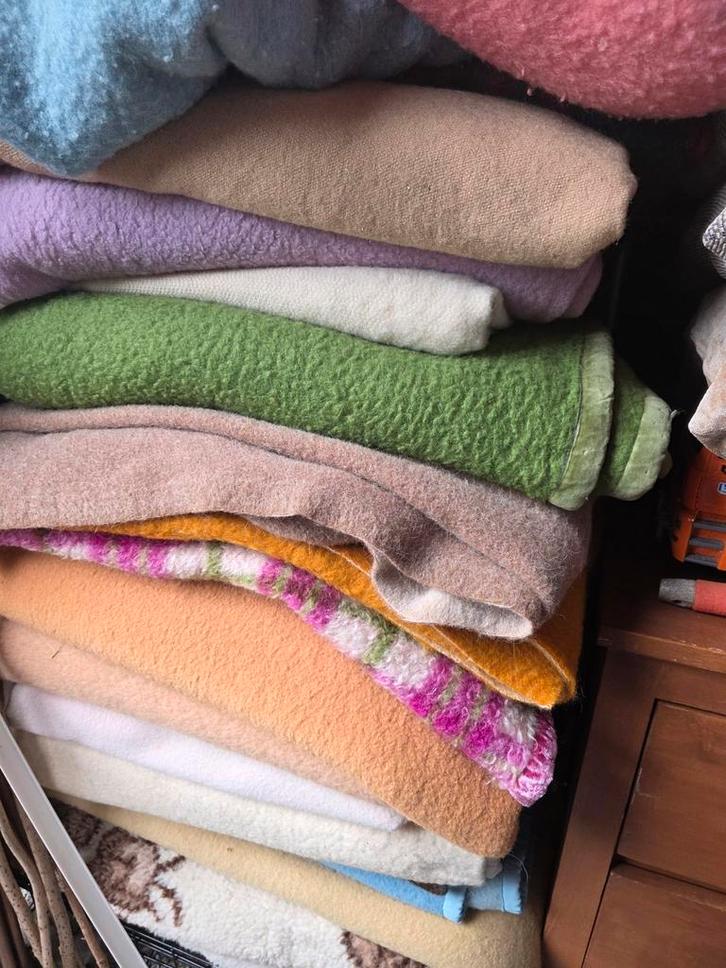 Zuiver wollen dekens voor zweethutten honden knutsel schade, Huis en Inrichting, Stoffering | Tapijten en Kleden, Gebruikt, 100 tot 150 cm