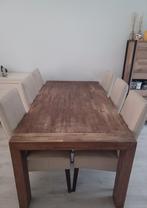 GRATIS EETTAFEL + 6 STOELEN, Huis en Inrichting, Ophalen, Gebruikt, 50 tot 100 cm, Vijf personen of meer
