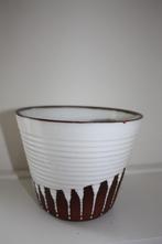 Vintage bloempot, Rond, Ophalen of Verzenden, Zo goed als nieuw, Minder dan 25 cm