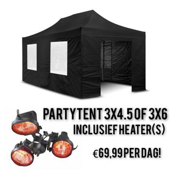 Verwarmde partytent huren easy up!  beschikbaar voor biedingen