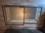 Glazen salontafel, Huis en Inrichting, Tafels | Salontafels, Ophalen, 50 tot 100 cm, Zo goed als nieuw, Glas
