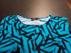Te koop aangeboden: Mooi vestjasje van MOQ. Blauwtinten., Ophalen of Verzenden, Nieuw, Maat 46/48 (XL) of groter, Blauw
