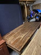 Tafel te koop, Huis en Inrichting, Tafels | Eettafels, Ophalen, Gebruikt, Teakhout, 50 tot 100 cm