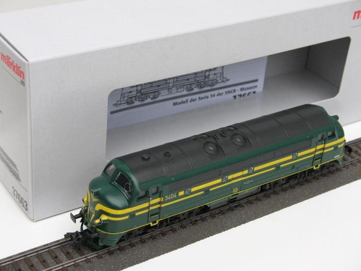 Märklin 37663 NMBS dieselloc NOHAB met diverse sounds, Hobby en Vrije tijd, Modeltreinen | H0, Nieuw, Locomotief, Wisselstroom