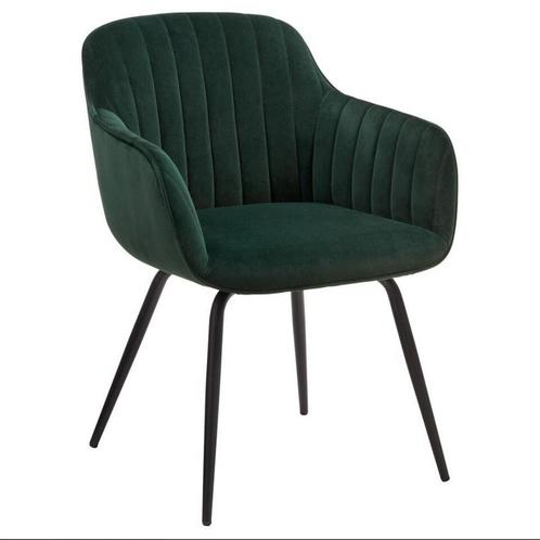 GERESERVEERD 4x Como groene eetkamerstoel, Huis en Inrichting, Stoelen, Zo goed als nieuw, Vier, Overige kleuren, Ophalen