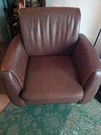 Leren Henders&Hazel Stoel, Huis en Inrichting, Fauteuils, Ophalen, Gebruikt, 75 tot 100 cm