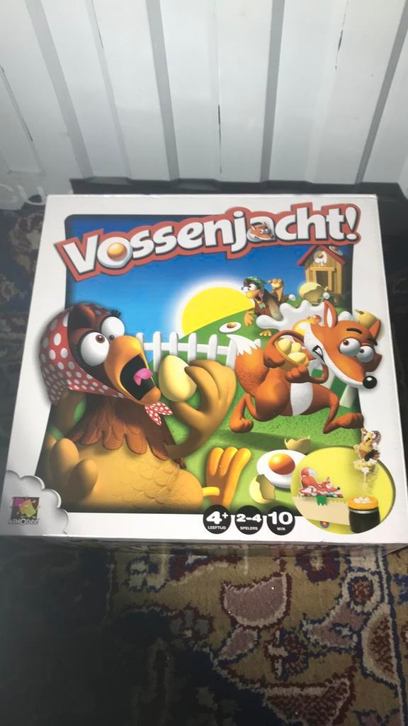 Vossenjacht - Indoor Actiespel, Hobby en Vrije tijd, Gezelschapsspellen | Bordspellen, Zo goed als nieuw, Ophalen of Verzenden