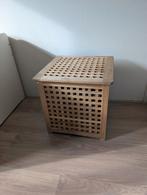 Ikea HOL Tafel / Opbergkist Acaciahout 50x50 cm, Ophalen, Zo goed als nieuw