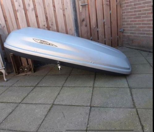 TE HUUR: grote Hapro dakkoffer €28,- + optie tassenset, Auto diversen, Dakkoffers, Gebruikt, Ophalen