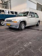 Renault 5 1.4 GT Turbo 1986 Wit /parelmoer, Auto's, Oldtimers, Voorwielaandrijving, Stof, Wit, Handgeschakeld