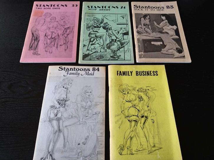 Stantoons comics 5 stuks, Erotische Strips door E. Stanton, Boeken, Stripboeken, Gelezen, Meerdere stripboeken, Ophalen of Verzenden