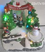 Kerst tafereel met meisje op bewegende schommel, Diversen, Kerst, Ophalen