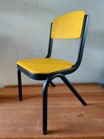 Kinderstoel peuterstoeltje okergeel zwart metaal, Kinderen en Baby's, Kinderkamer | Tafels en Stoelen, Ophalen of Verzenden, Nieuw
