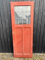 Oude/antieke deur met glas in lood, Doe-het-zelf en Verbouw, Ophalen, Gebruikt, Binnendeur, Minder dan 200 cm