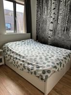 MALM Bed 140x200 + matras, Huis en Inrichting, Slaapkamer | Bedden, Ophalen, Gebruikt, Wit, Tweepersoons
