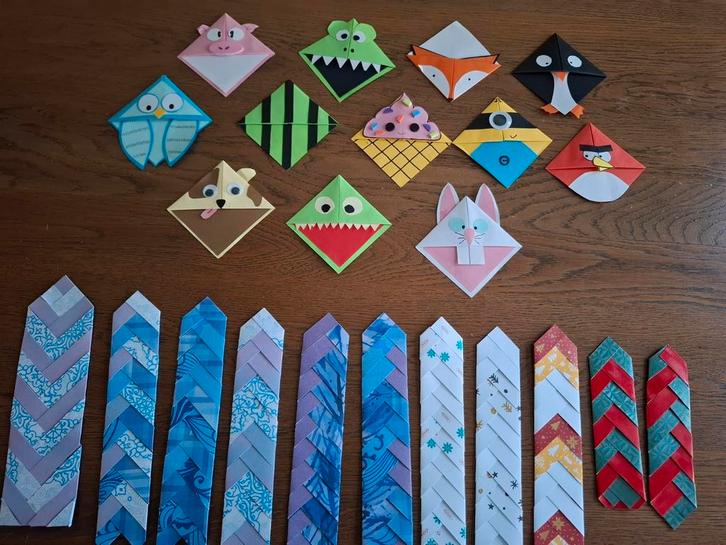 Handgemaakte Bladwijzers - Kadootje voor kinderfeestjes, Verzamelen, Boekenleggers, Nieuw, Ophalen of Verzenden