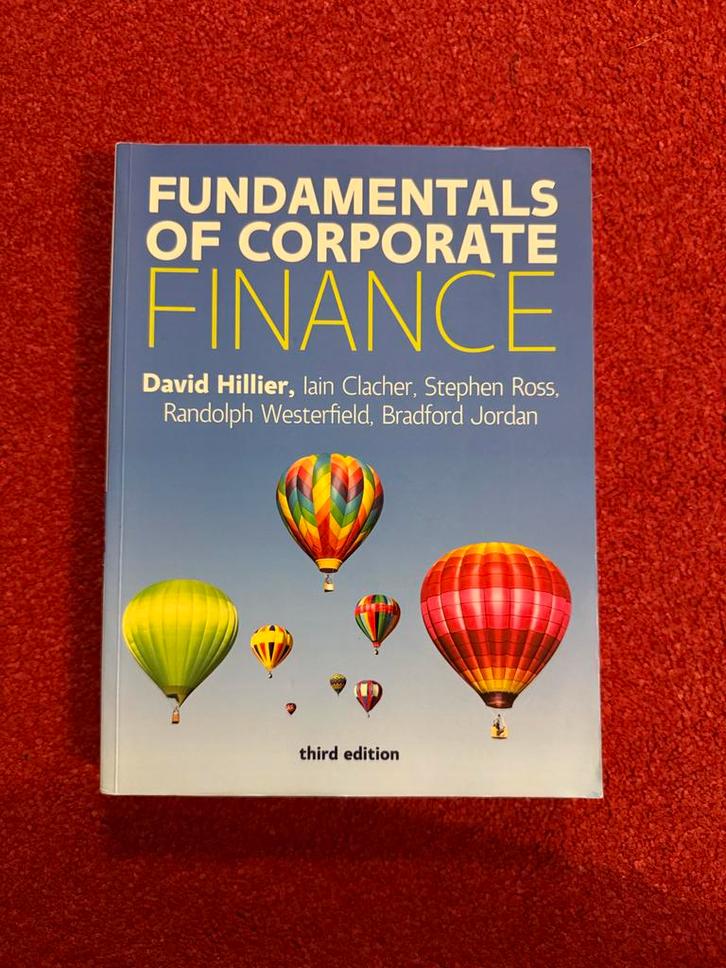 Fundamentals of Corporate Finance - 3rd Edition, Boeken, Studieboeken en Cursussen, Zo goed als nieuw, HBO, Beta, Ophalen of Verzenden