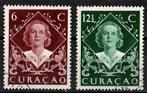 Curaçao nr. 198-199 Koningin Juliana gestempeld, Postzegels en Munten, Verzenden, Gestempeld