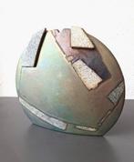 Emili Biarnes vaas - emaille glazuur - jaren 90 design, Antiek en Kunst, Ophalen of Verzenden