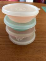 4 VINTAGE TUPPERWARE SCHAALTJES Retro!, Huis en Inrichting, Keuken | Tupperware, Ophalen of Verzenden, Gebruikt, Geel, Schaal