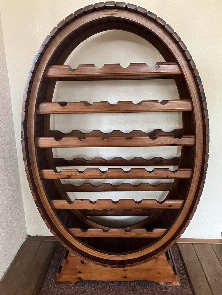 wijnrek/ wijnvat wijnrek uit Sicilië Italië, Huis en Inrichting, Woonaccessoires | Wijnrekken, Zo goed als nieuw, 75 cm of meer