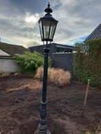 Gietijzeren Lantaarnpaal met Flens - Klassiek Design, Tuin en Terras, Buitenverlichting, Gebruikt, Minder dan 50 watt, Staande lamp