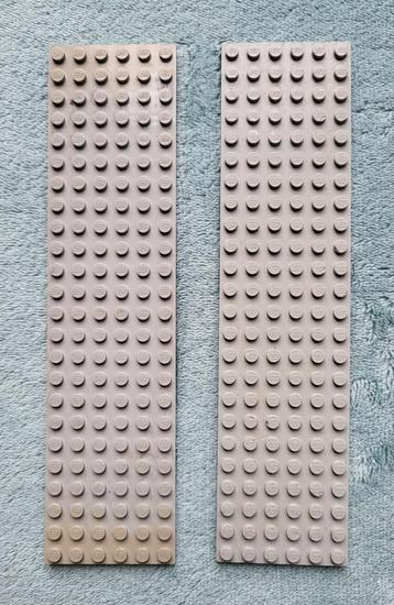 Lego trein perron, wagon, gebouw bouw platen grijs (24 x 6 ) beschikbaar voor biedingen