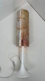 Grote discobal cylinder staande lamp rosé kleur spiegellamp, Huis en Inrichting, Metaal, Zo goed als nieuw, Ophalen