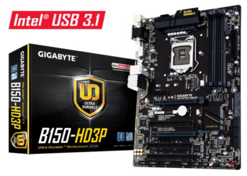 Motherload™ - Gigabyte GA-B150-HD3P Socket 1151 ATX, Computers en Software, Moederborden, Zo goed als nieuw, Intel, DDR4, Ophalen of Verzenden