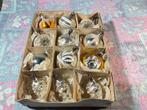 12 stuks mooie kleine oude glazen kerstballen, Diversen, Kerst, Ophalen of Verzenden, Gebruikt