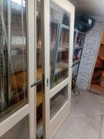 Glazen ensuite schuifdeuren, Doe-het-zelf en Verbouw, Deuren en Horren, Ophalen, 80 tot 100 cm, Binnendeur, Zo goed als nieuw