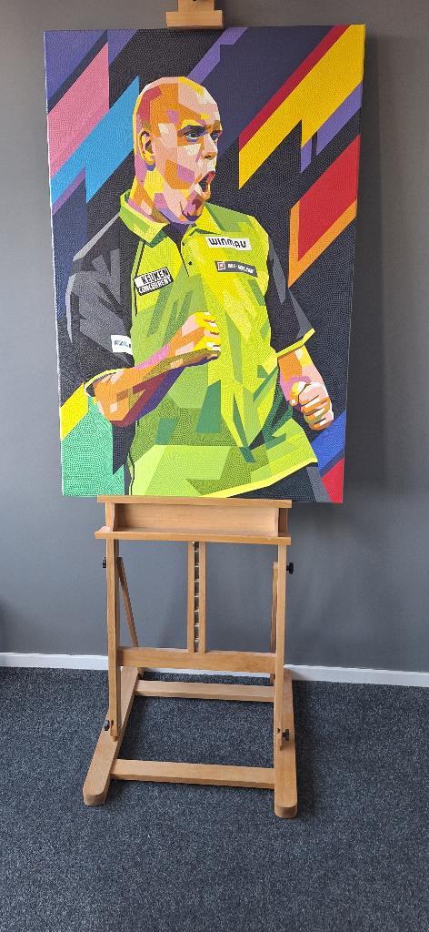 Michael van Gerwen origineel pop-art schilderij 78 x 115cm, Sport en Fitness, Overige Sport en Fitness, Nieuw, Ophalen of Verzenden