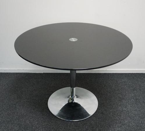 Glazen Design Tafel | Eetkamertafel | Vergadertafel | Zwart, Huis en Inrichting, Tafels | Eettafels, Gebruikt, 50 tot 100 cm, 50 tot 100 cm