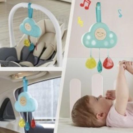 Muziekmobiel Wolk - Baby Speelgoed, Kinderen en Baby's, Speelgoed | Babyspeelgoed, Nieuw, Mobiel, Met licht, Met geluid, Ophalen of Verzenden