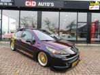 Peugeot 207 1.6-16V XS 2006 UNIEKE SHOWCAR AIRRIDE APK 27, Auto's, Gebruikt, 4 cilinders, 1188 kg, Zwart