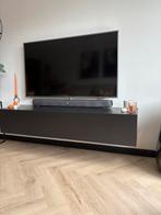 Zwevend TV Meubel Mat Zwart - 160cm, Huis en Inrichting, Kasten | Televisiemeubels, Ophalen, Overige materialen, Gebruikt, 150 tot 200 cm