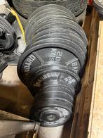 Gietijzer 50mm olympische schijven plus extra, Ophalen, Zo goed als nieuw, Krachtstation