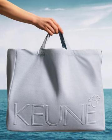 KEUNE strandtas, van 100%gerecycled katoen. Nieuw! beschikbaar voor biedingen