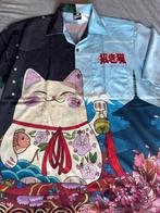 Japans Lucky Cat Zijden Shirt - Maat XL - Nieuw, Ophalen of Verzenden, Nieuw, Overige kleuren, Overige halswijdtes
