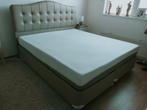 Boxspring 180x200 Kunstleer Incl. Matras, Ophalen, Overige materialen, Gebruikt, Beige