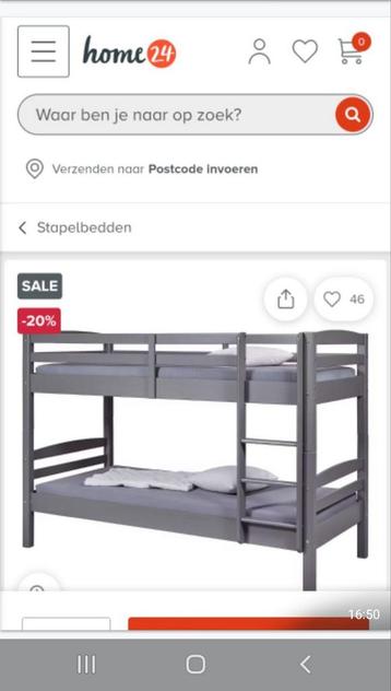 Stapelbed in goede staat beschikbaar voor biedingen