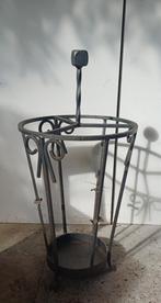 Vintage smeedijzer parapluhouder, openhaard set, Ophalen of Verzenden, Zo goed als nieuw