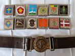 Scouting Riem met 12 emblemen Wereld Jamboree 1967 Idaho, Verzamelen, Scouting, Gebruikt, Ophalen of Verzenden