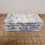 Verweerde Vintage Metalen Kist / Koffer uit India, Minder dan 50 cm, Gebruikt, 50 tot 100 cm, -