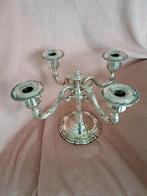 Verzilverde kandelaar, Antiek en Kunst, Ophalen of Verzenden, Zilver