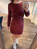 Jurk panter rood blauw, Kleding | Dames, Jurken, Maat 38/40 (M), Verzenden, Zo goed als nieuw, QS