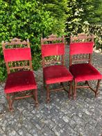 Mechelse stoelen 3 stuks voor weinig., Antiek en Kunst, Antiek | Meubels | Stoelen en Banken, Ophalen of Verzenden